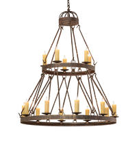 2nd Avenue Designs Blue 243691 - 48" Wide Lakeshore 15 Light Two Tier Chandelier