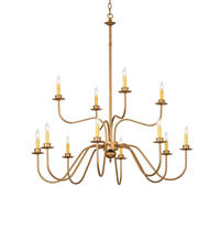 2nd Avenue Designs Blue 244516 - 42" Wide Ean 12 Light Two Tier Chandelier