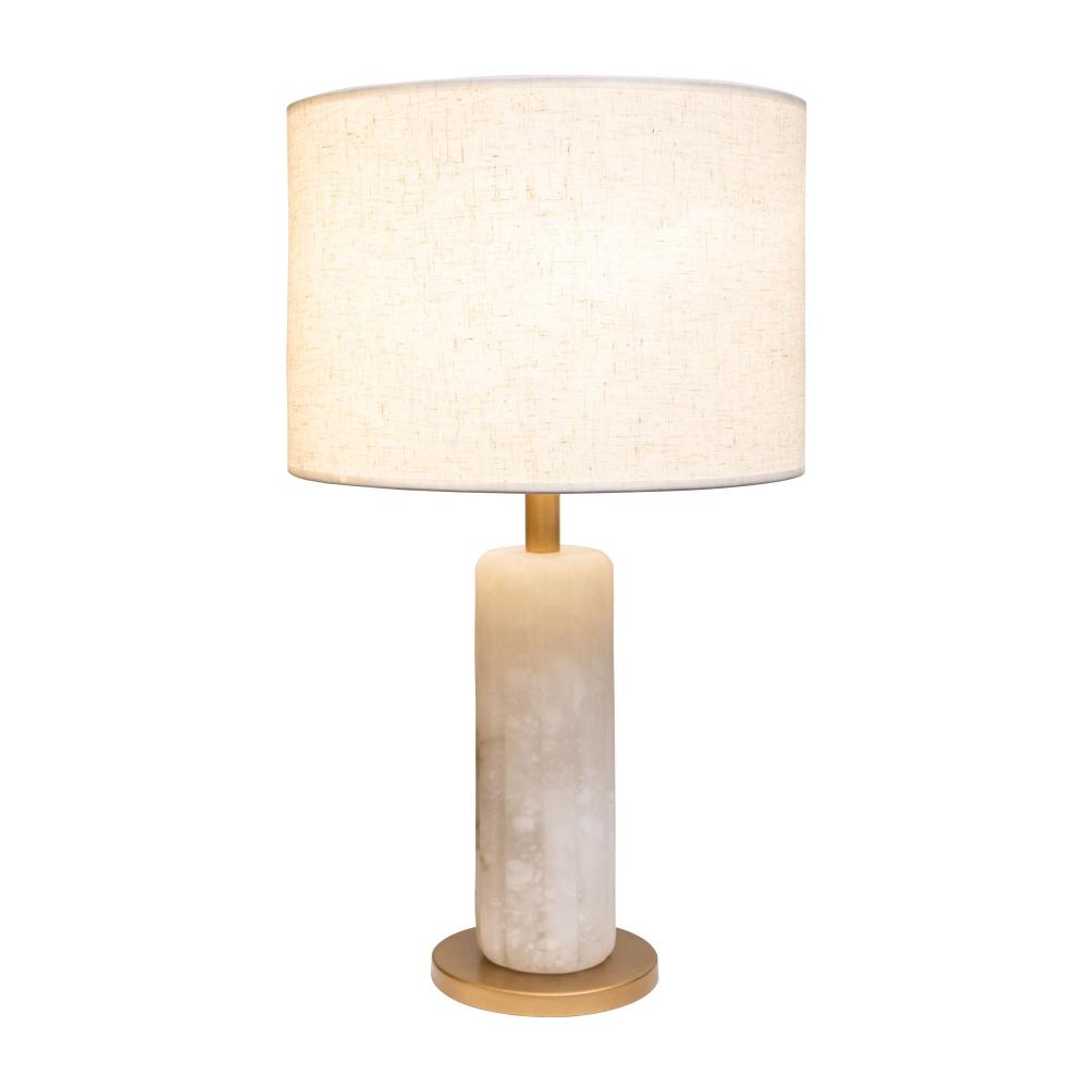 Sentu 1-Lt   Table Lamp - French Gold/Alabaster
