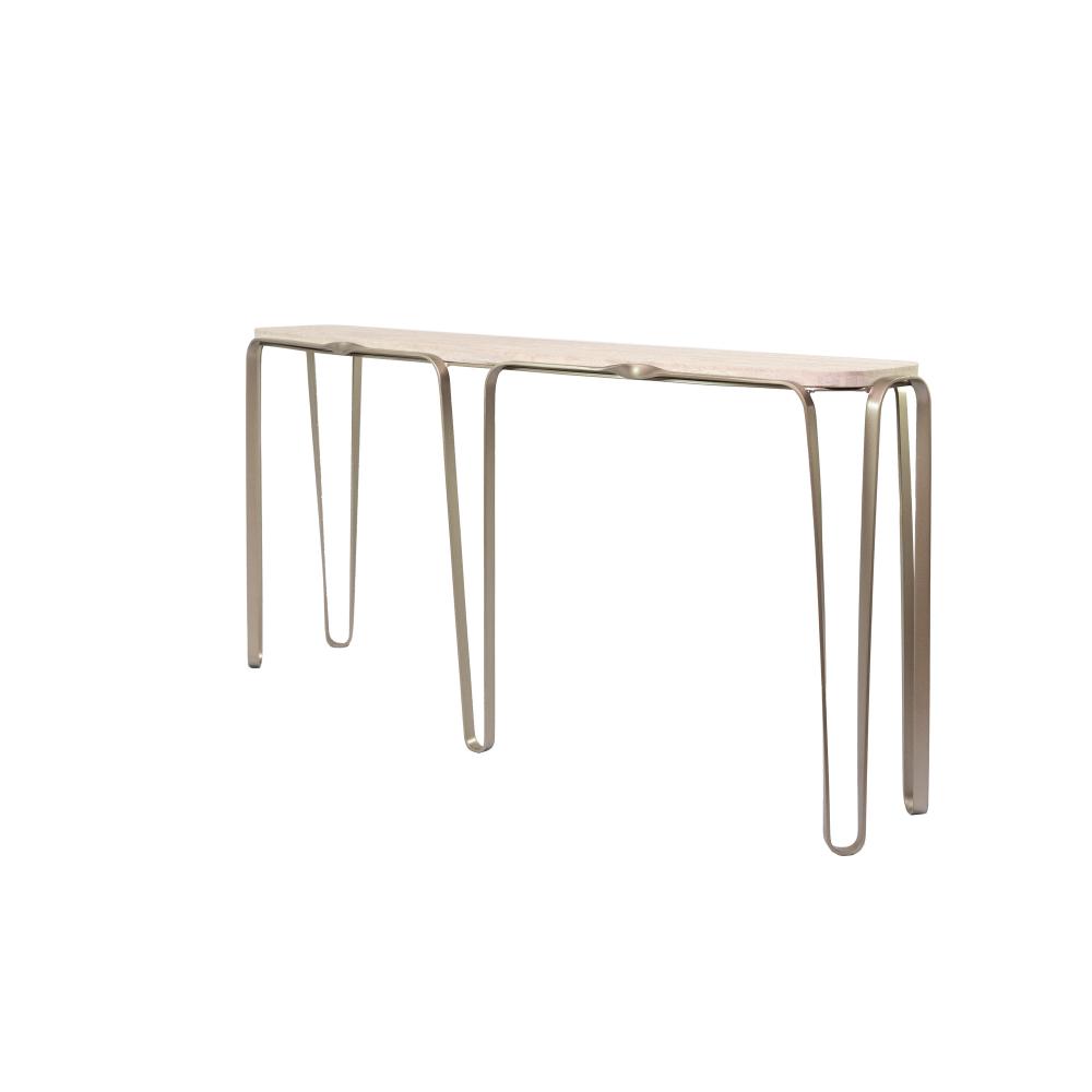 Devereaux Console Table - Chablis Silver