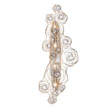 Varaluz 500W04HGOB - Ethereal Rose 4-Lt Sconce - Havana Gold Ombre/Polished Stainless Accents