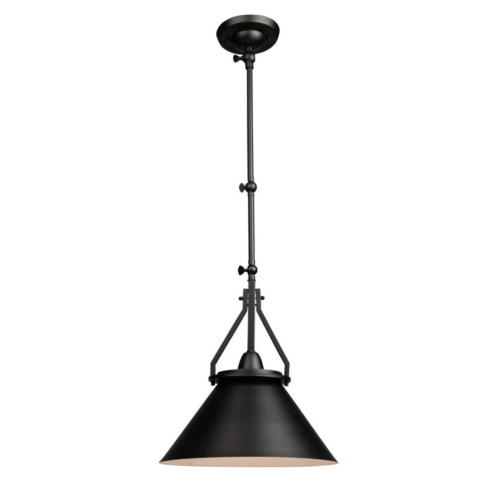 Brydon 1 Light Sconce/Pendant Black