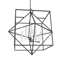 Artcraft AC11202PN - Roxton 12 Light Chandelier (Matte Black & Polished Nickel)