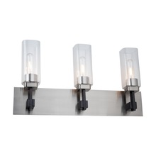 Artcraft AC11943SN - Arlington Collection 3-Light Bathroom Vanity Fixture Satin Nickel