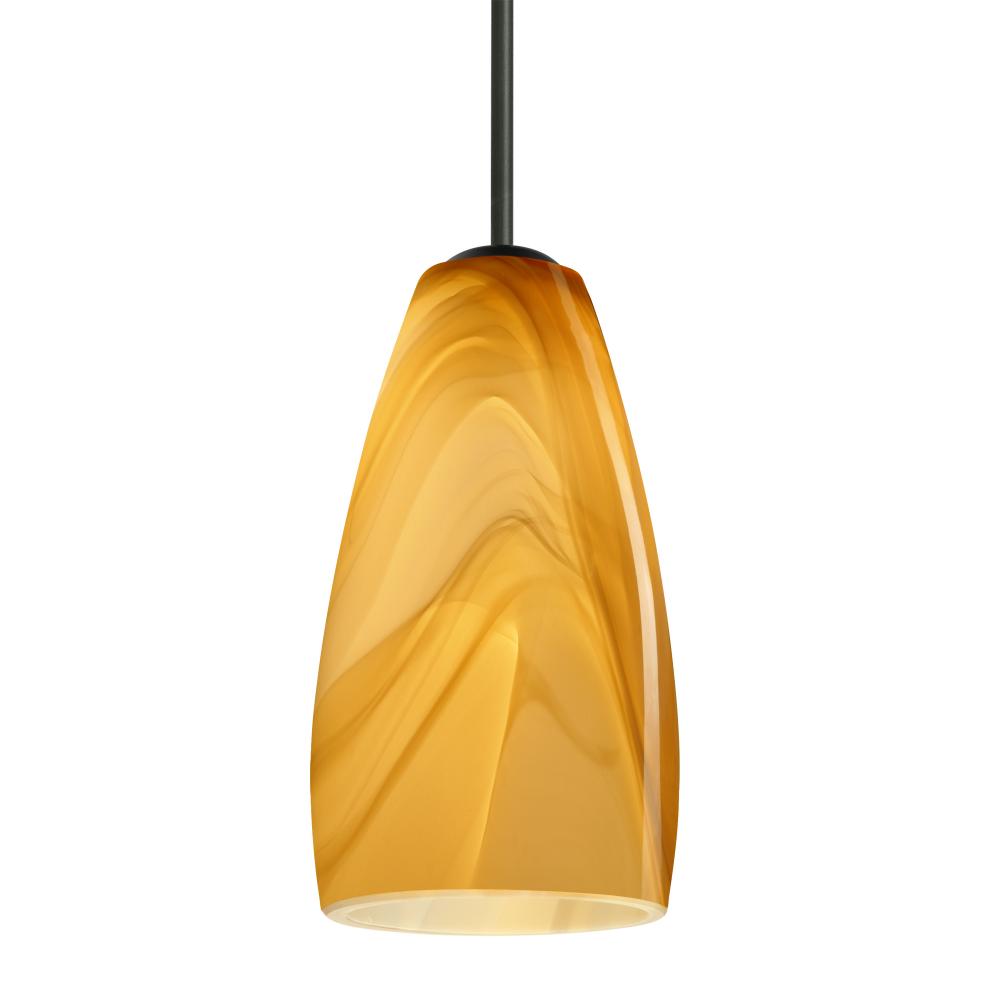 Besa Chrissy Pendant Black Honey 1x9W LED