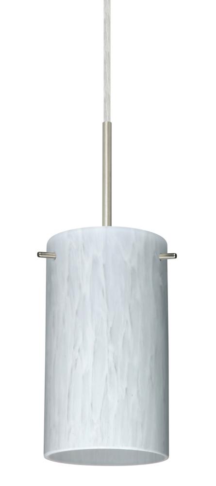 Besa Stilo 7 Pendant Satin Nickel Carrera 1x40W G9