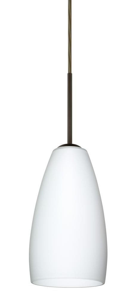 Besa Chrissy Pendant Bronze Opal Matte 1x9W LED