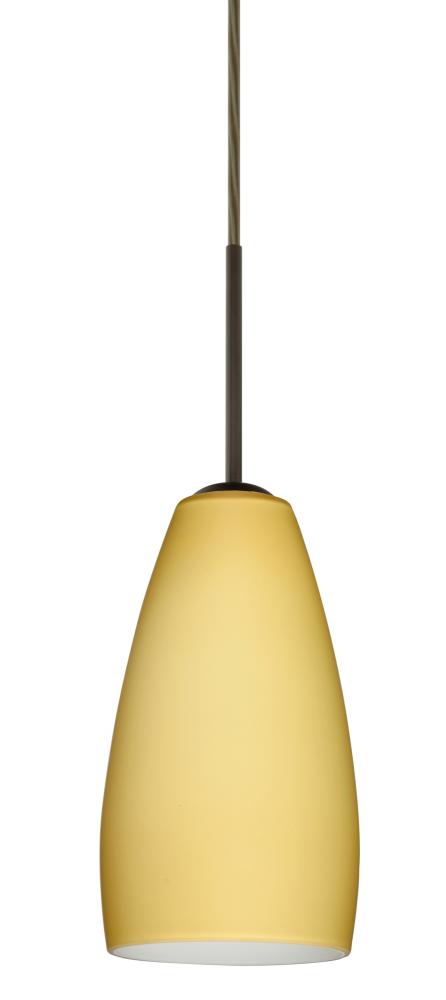 Besa Chrissy Pendant Bronze Vanilla Matte 1x40W Halogen