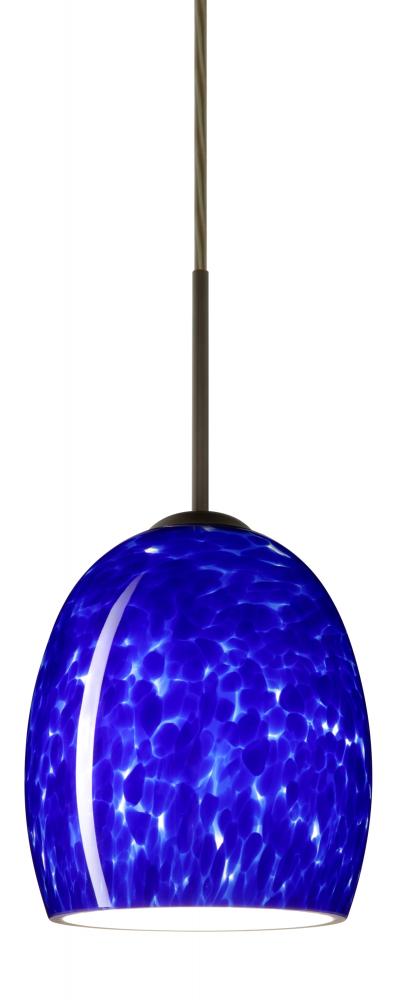 Besa Lucia Pendant Bronze Blue Cloud 1x75W Medium Base, 15Ft. Cord