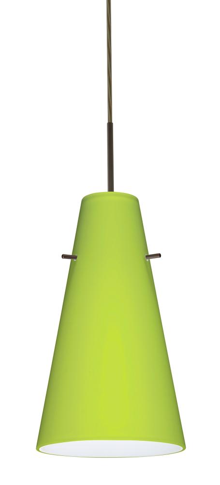 Besa Cierro Pendant Bronze Chartreuse 1x100W Medium Base, 15Ft. Cord