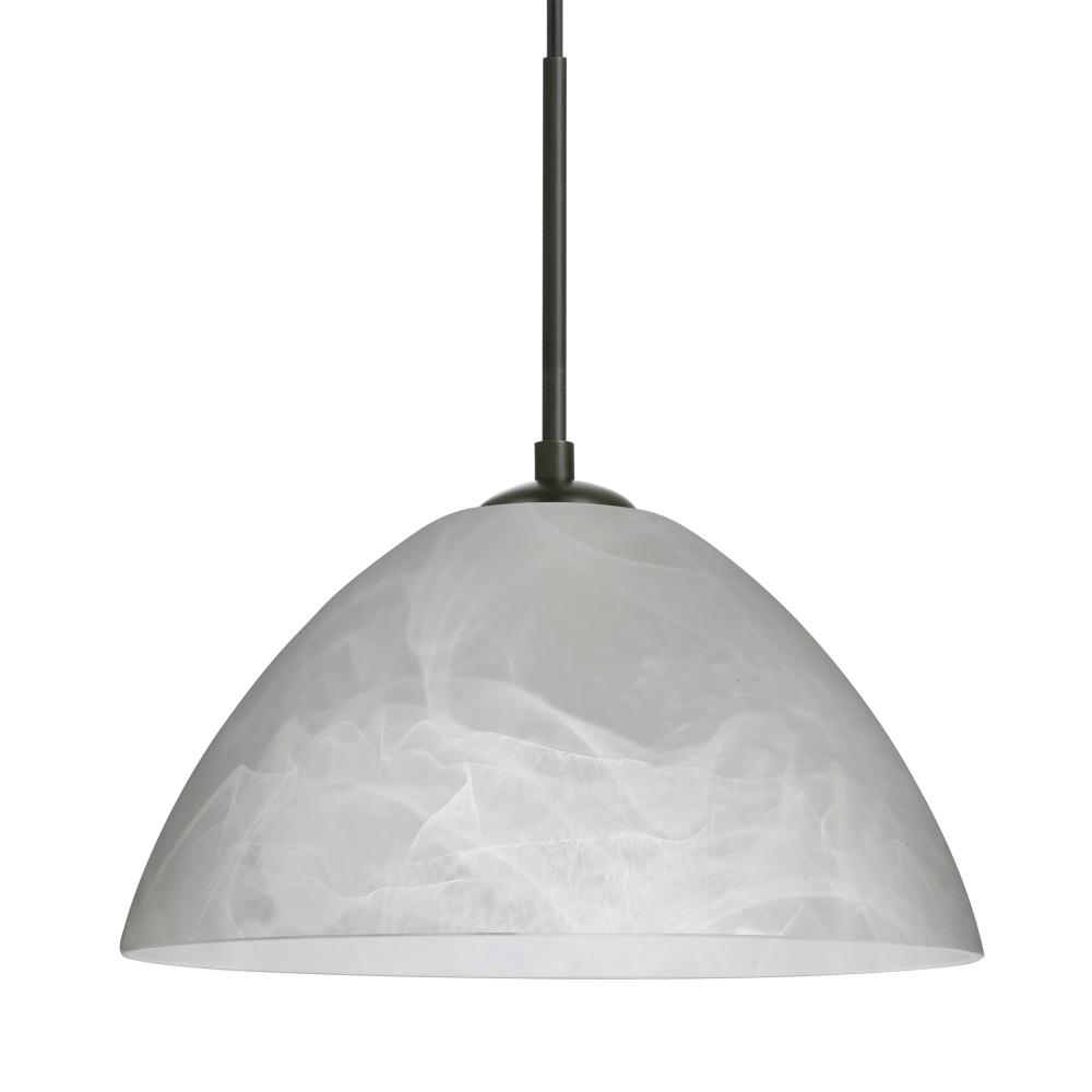 Besa Tessa Pendant Black Marble 1x75W MAX E26 Base