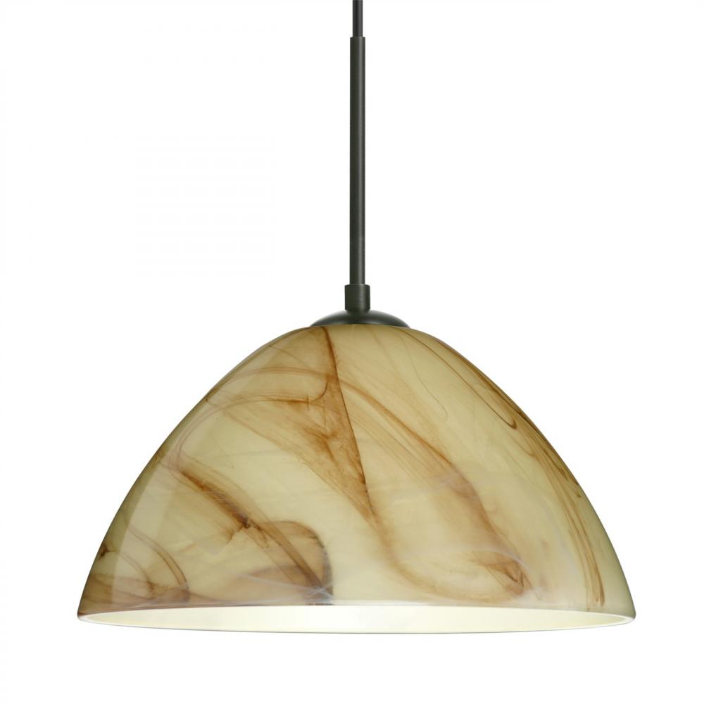 Besa Tessa LED Pendant Mocha Black 1x9W LED