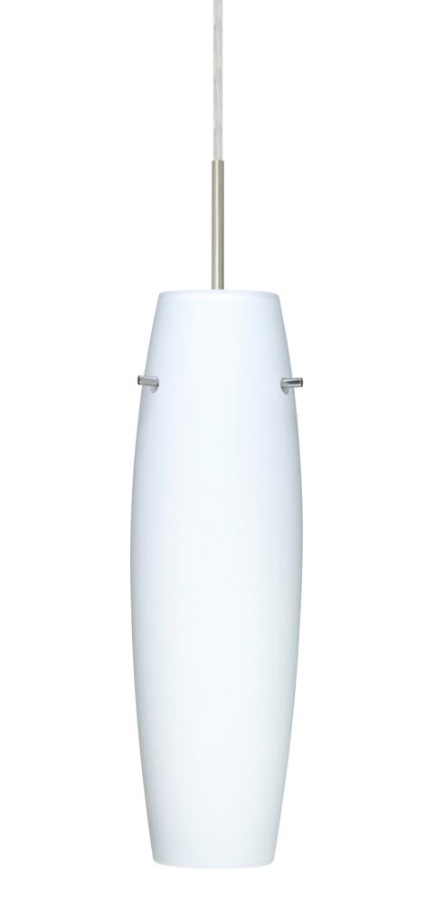 Besa Pendant Suzi 14 Satin Nickel Opal Matte 1x100W Medium Base