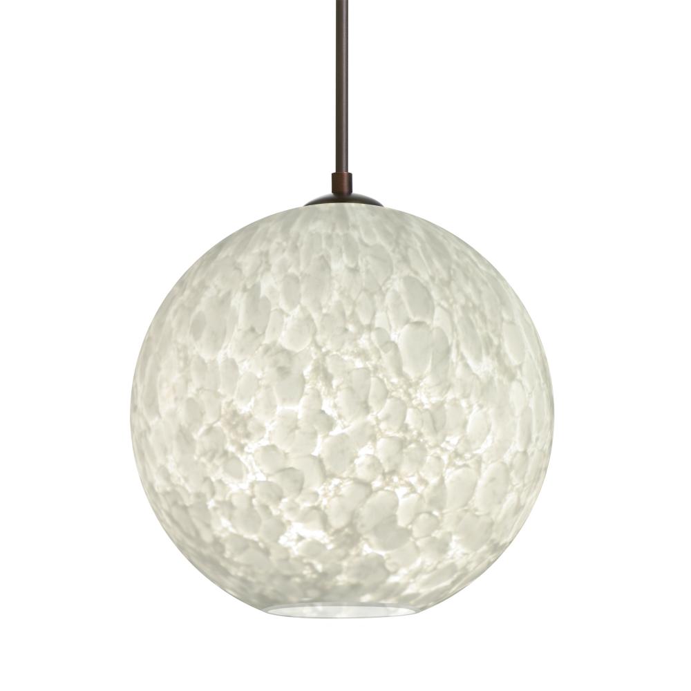 Besa Coco 8 Pendant, Carrera, Bronze Finish, 1x60W Medium Base, 15Ft. Cord