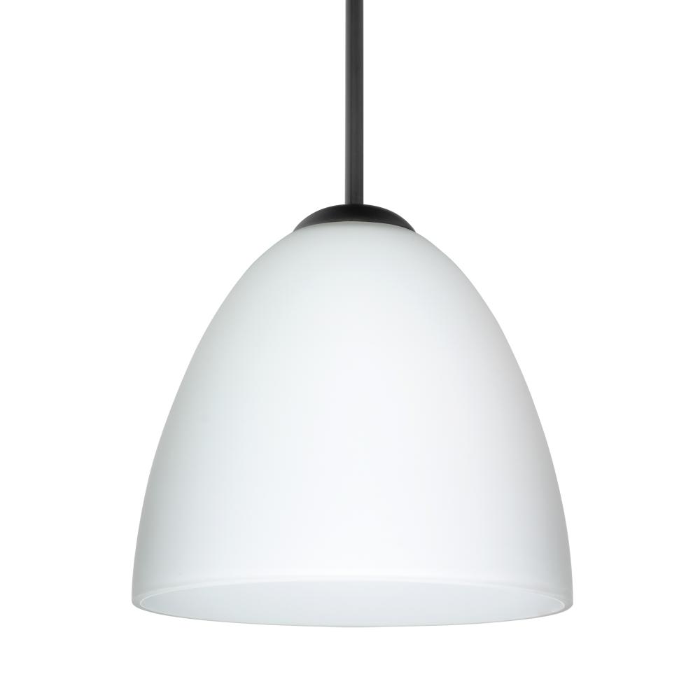 Besa Vila LED Pendant Opal Matte Black 1x9W LED