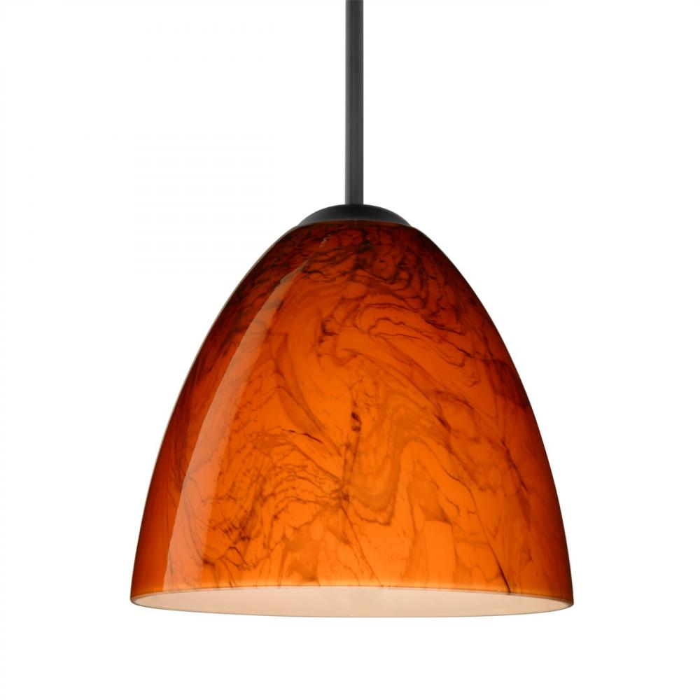 Besa Vila LED Pendant Habanero Black 1x9W LED