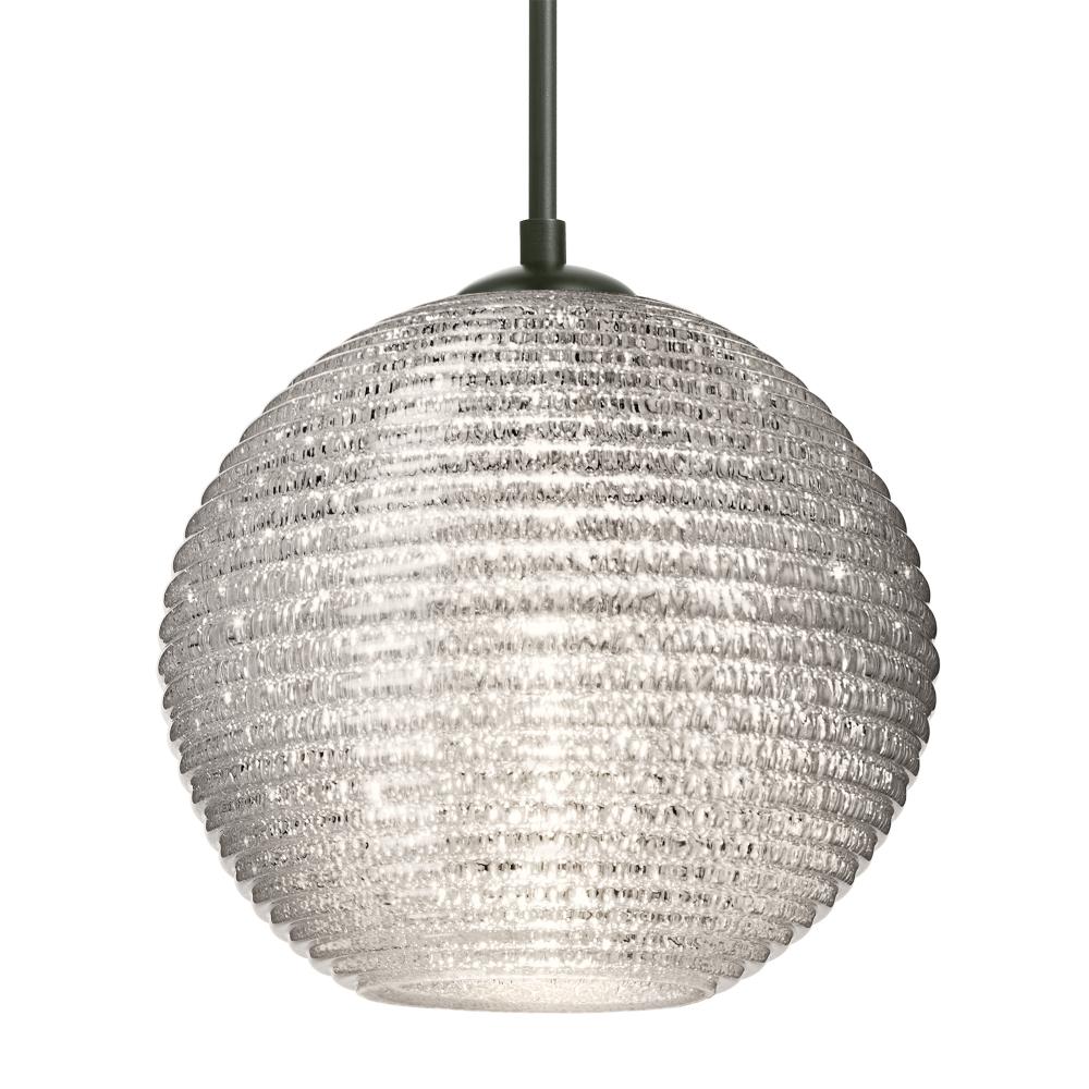 Besa Kristall 8 Pendant Black Glitter 1x9W LED