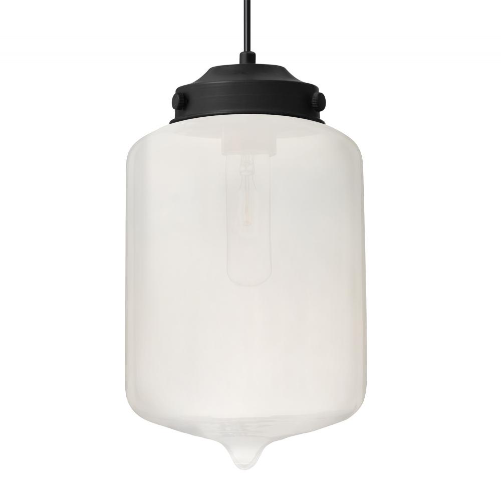 Besa Olin Pendant Black Frost 1x60W MAX E26 Base