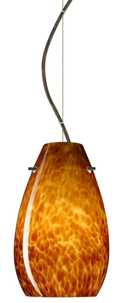 Besa Pera 9 Cable Pendant Amber Cloud Bronze 1x100W Medium Base