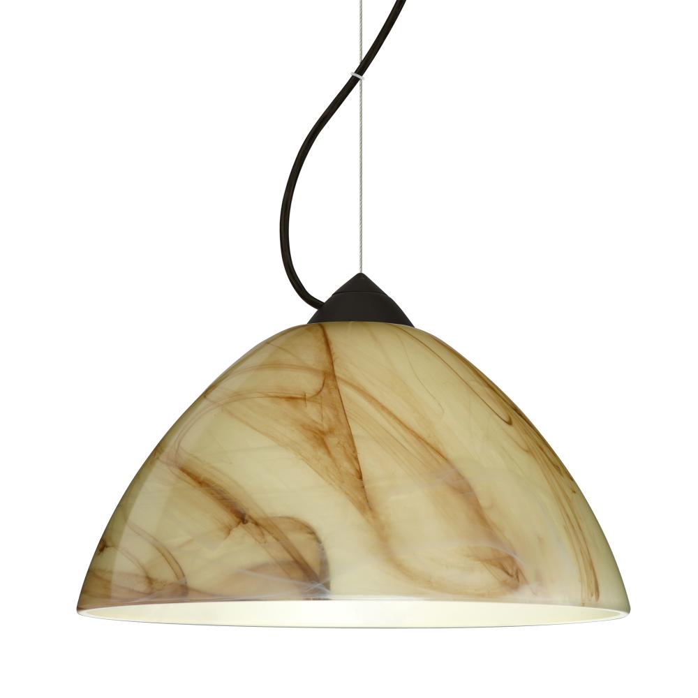 Besa Tessa LED Cable Pendant Mocha Black 1x9W LED