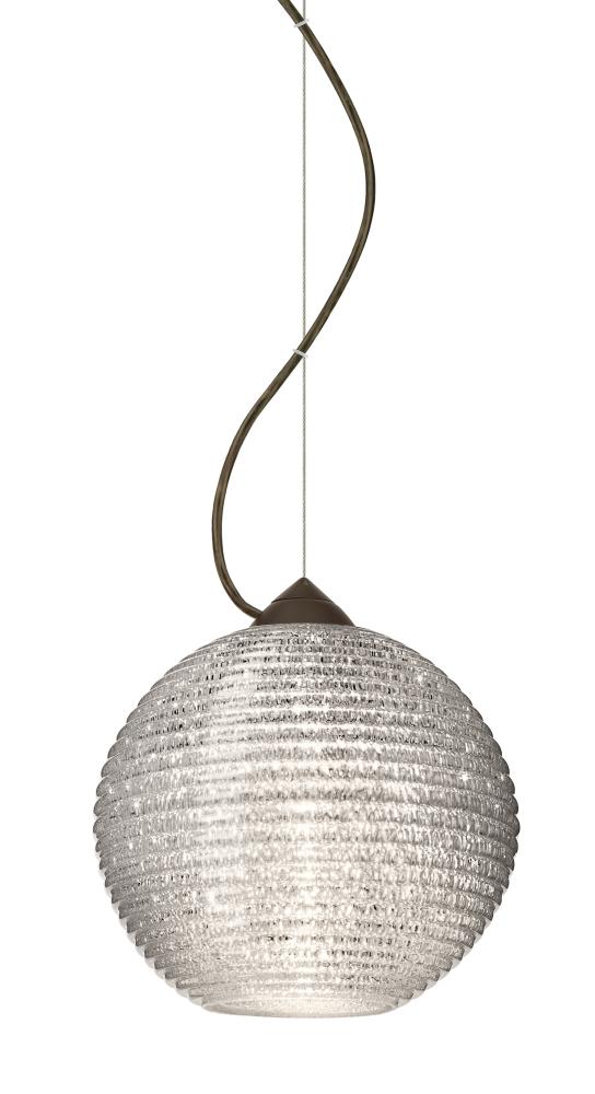 Besa Kristall 8 Pendant Bronze Glitter 1x9W LED