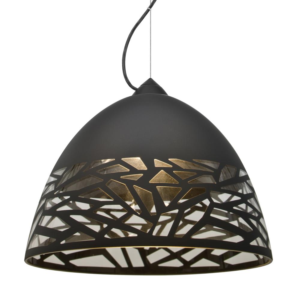 Besa Kiev Pendant, Black, Black Finish, 1x60W MAX E26 Base