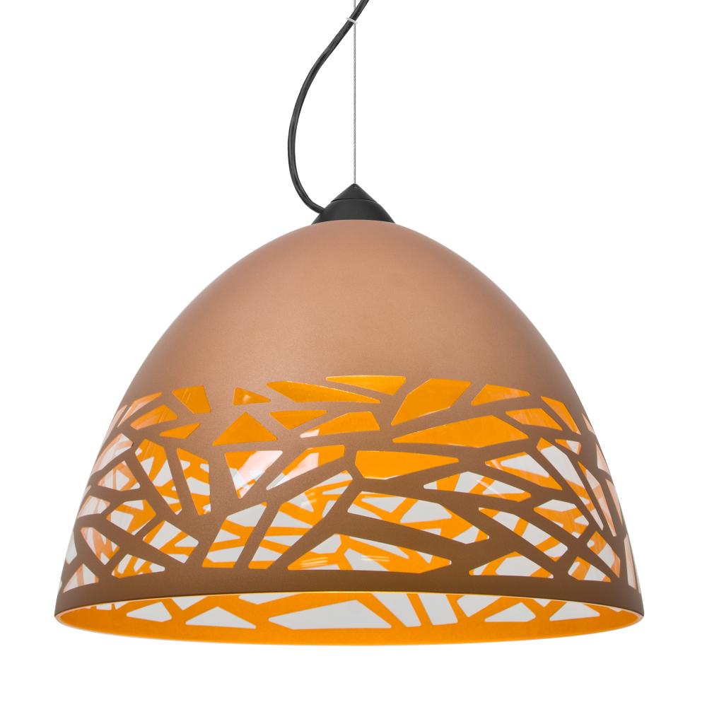 Besa Kiev Pendant, Copper, Black Finish, 1x9W LED