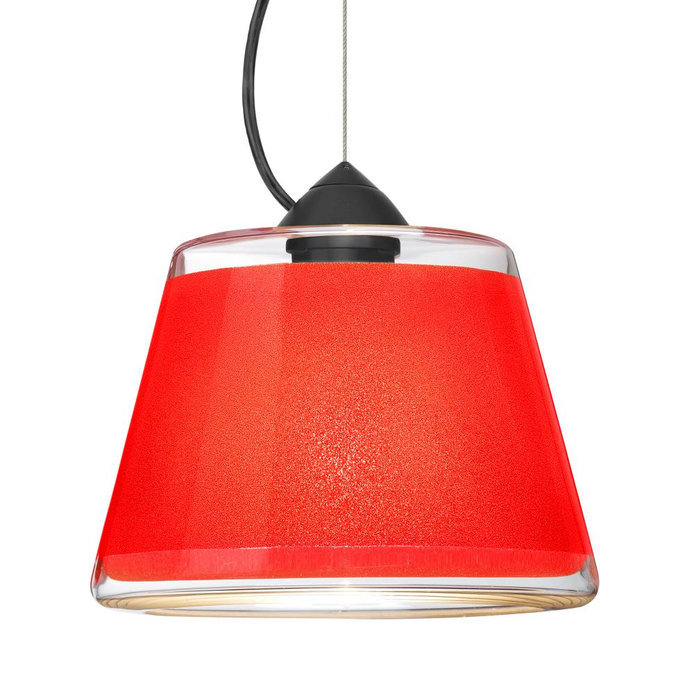 Besa Pica 9 Pendant 1Kx Red Sand Black 1x9W LED