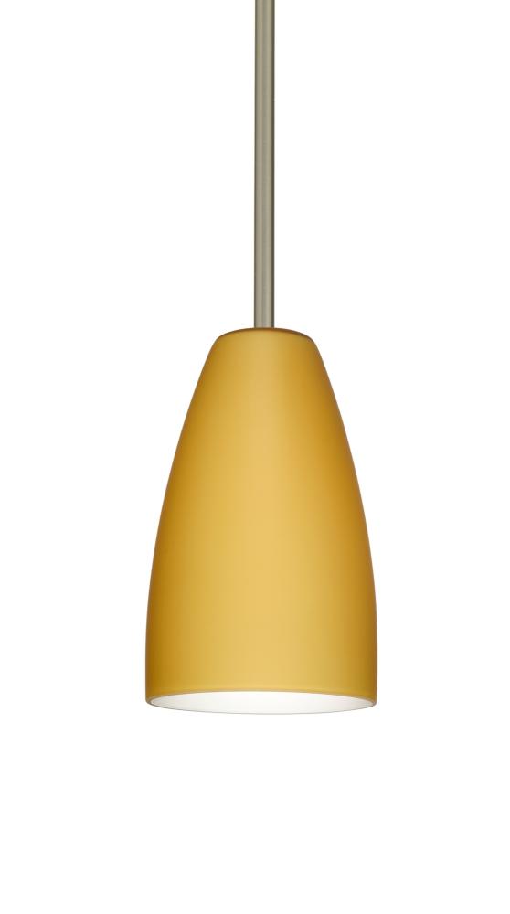 Besa Riva 9 LED Pendant 1Tt Vanilla Matte Satin Nickel 1x9W LED