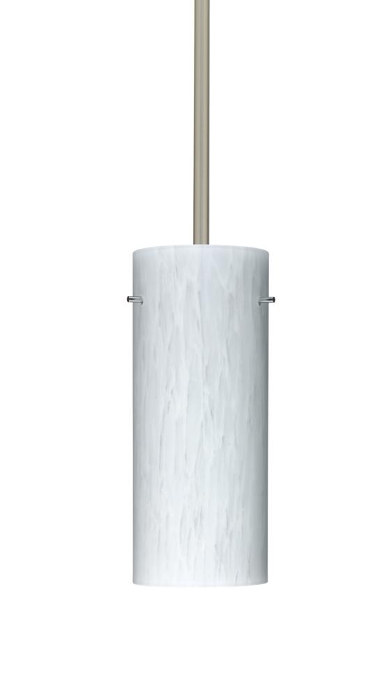 Besa Stilo 10 LED Pendant Carrera Satin Nickel 1x9W LED