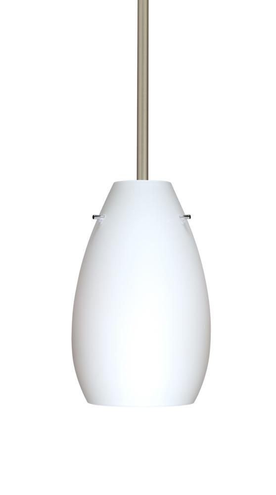 Besa Pera 9 Stem Pendant Satin Nickel Opal Matte 1x100W Medium Base