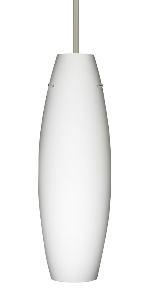 Besa Stem Pendant Suzi 18 Satin Nickel Opal Matte 1x150W Medium Base A21