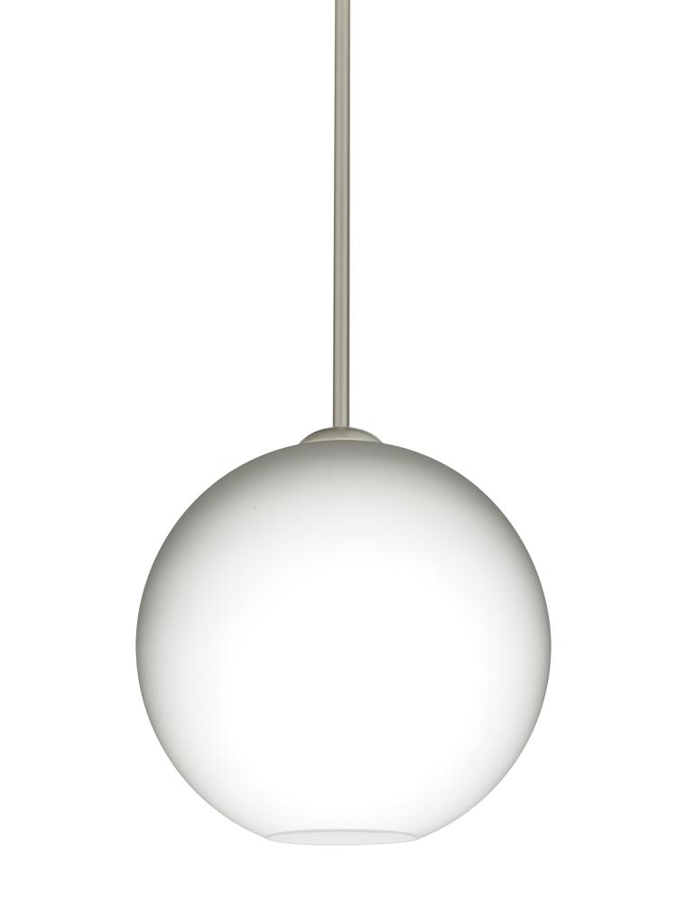 Besa Coco 10 Stem Pendant, Opal Matte, Satin Nickel Finish, 1x60W Medium Base