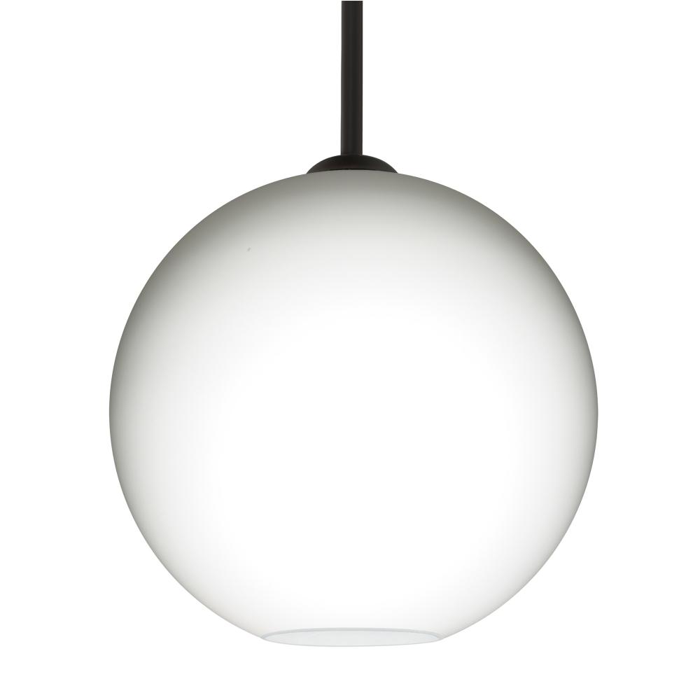 Besa Coco 12 Stem Pendant, Opal Matte, Black Finish, 1x60W MAX E26 Base