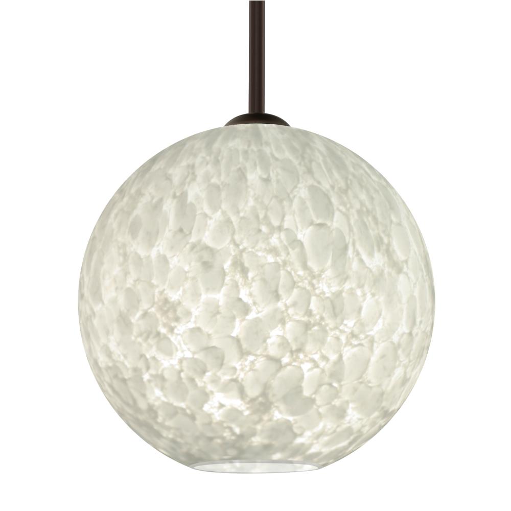 Besa Coco 12 Stem Pendant, Carrera, Bronze Finish, 1x9W LED, 15Ft. Cord