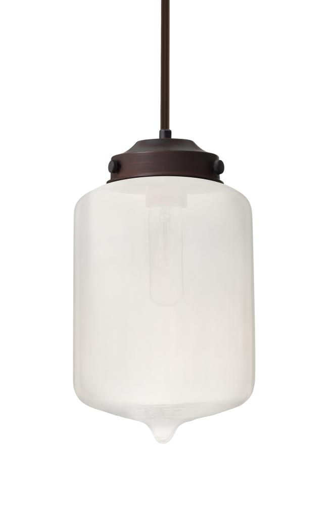 Besa Olin Stem Pendant Bronze Frost 1x60W Medium Base T10