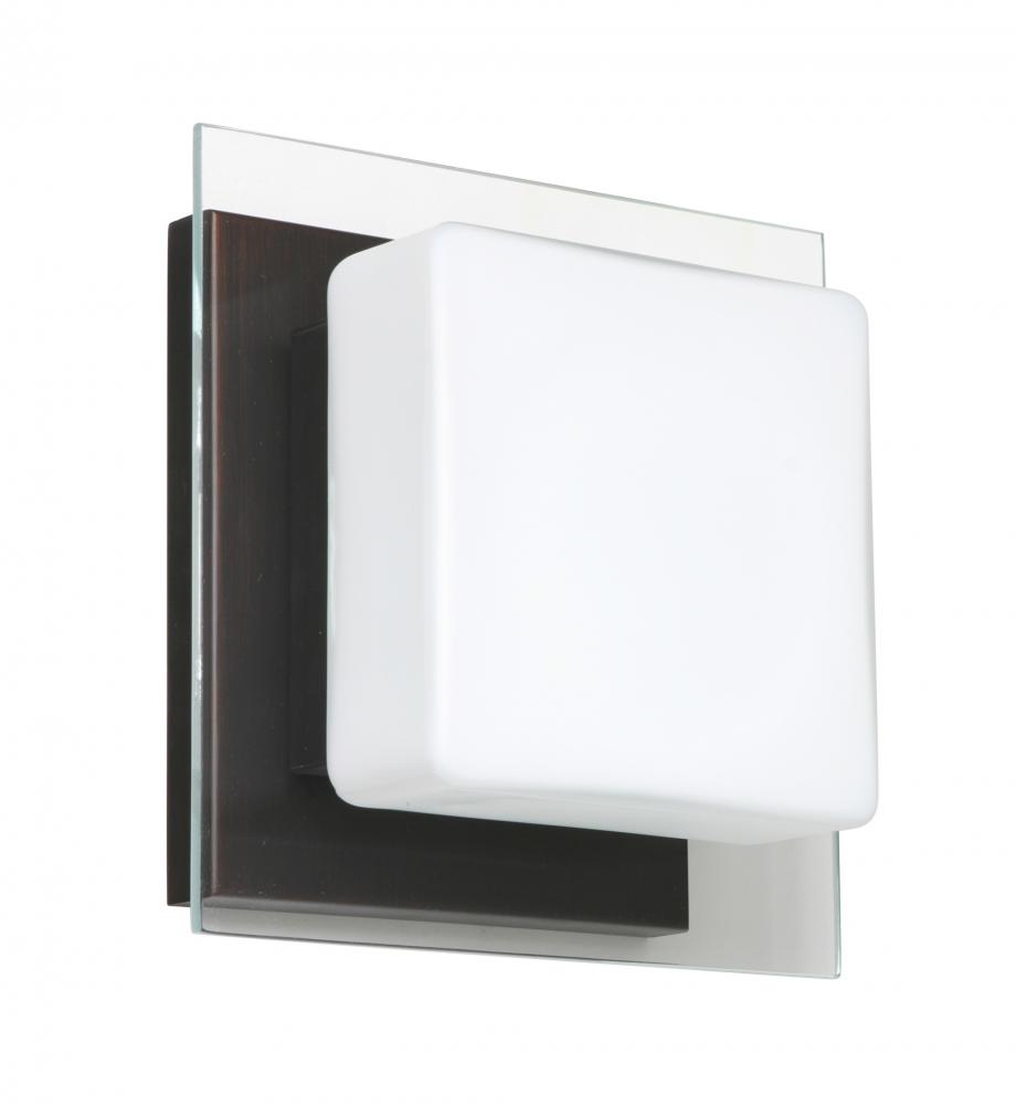 Besa Wall Alex Bronze Opal/Clear 1x5W LED