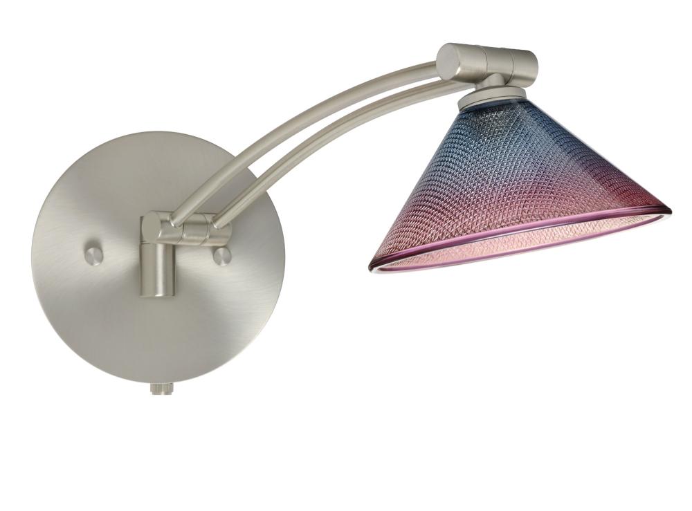 Besa Wall Kona Satin Nickel Bi-Color 1x50W Halogen Gy6.35