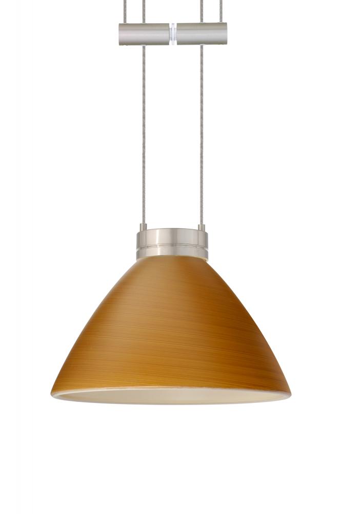 Besa Pendant Domi Satin Nickel Oak 1x50W Halogen