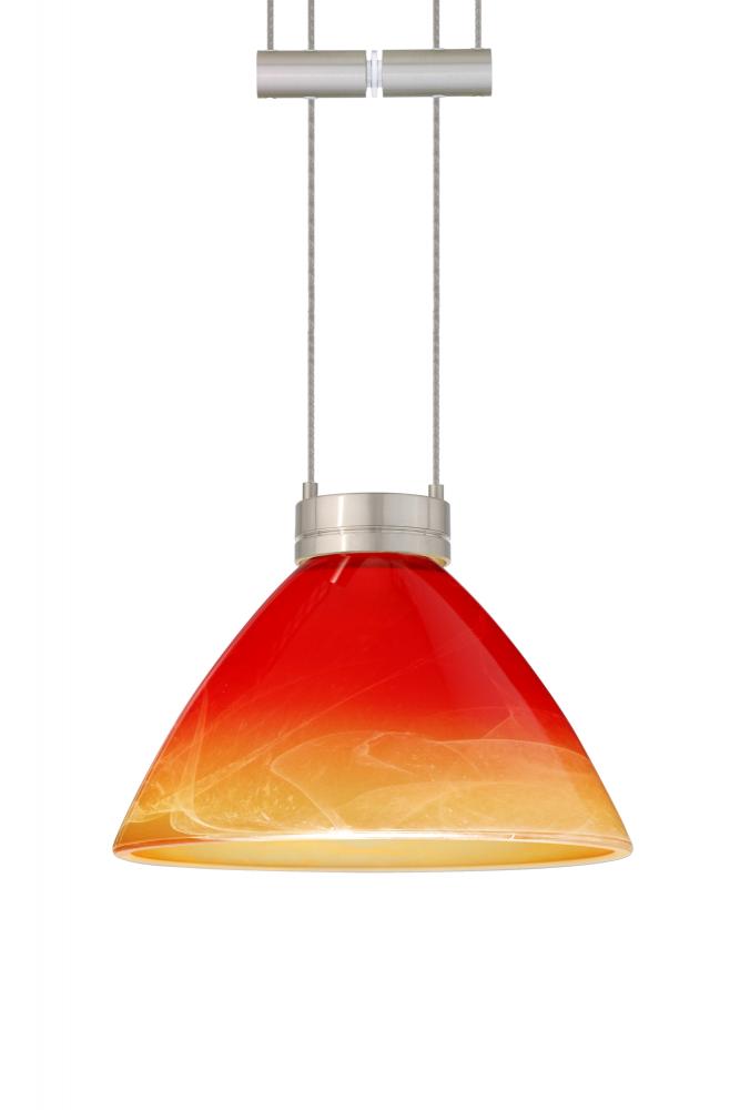 Besa Pendant Domi Satin Nickel Solare 1x50W Halogen