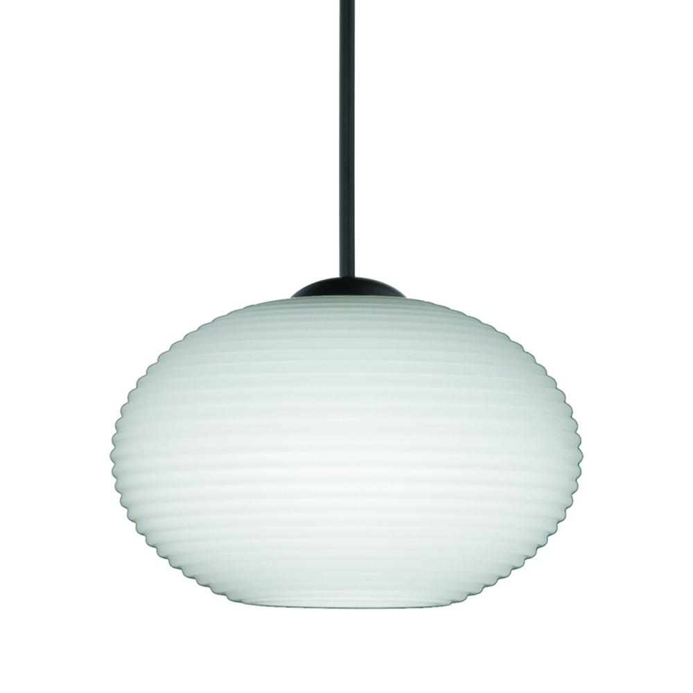 Besa Pendant Lasso, Black Finish, Opal Matte 1x50W MAX GY6.35 Base