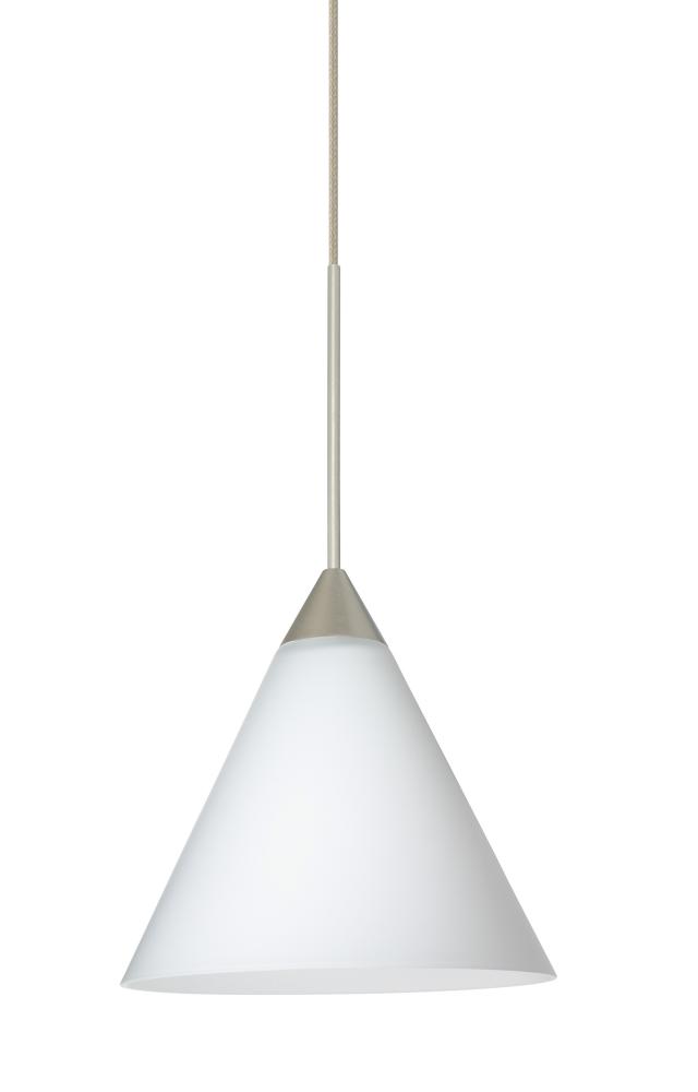 Besa Pendant Kani Satin Nickel Opal Matte 1x50W Halogen