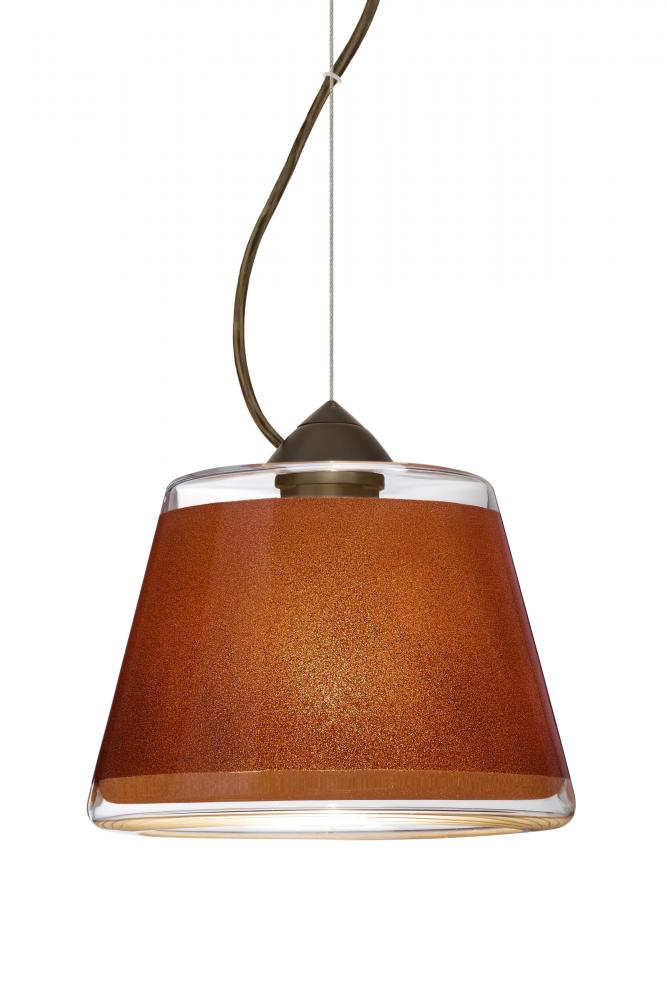 Besa Pica 9 Pendant 1Kx Tan Sand Bronze 1x9W LED