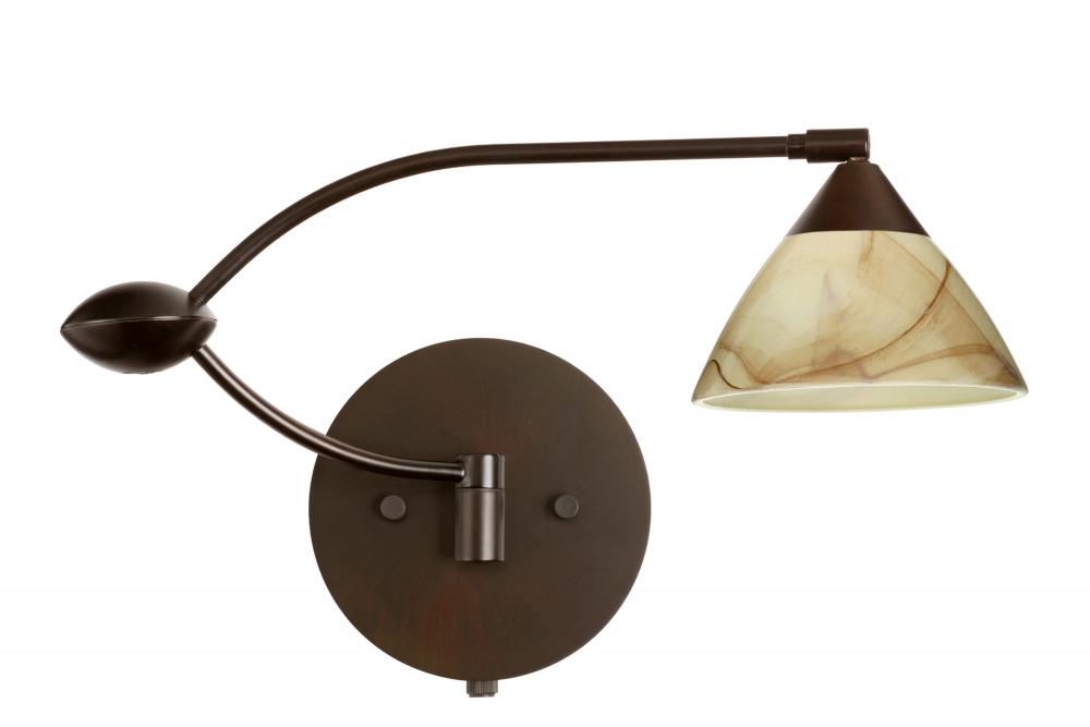 Besa Wall Domi Bronze Mocha 1x50W Halogen Gy6.35