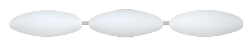 Besa Wall Aero Satin Nickel Opal Matte 3x5W LED