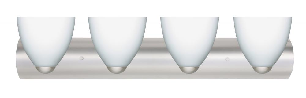 Besa Wall Sasha Satin Nickel Opal Matte 4x9W LED