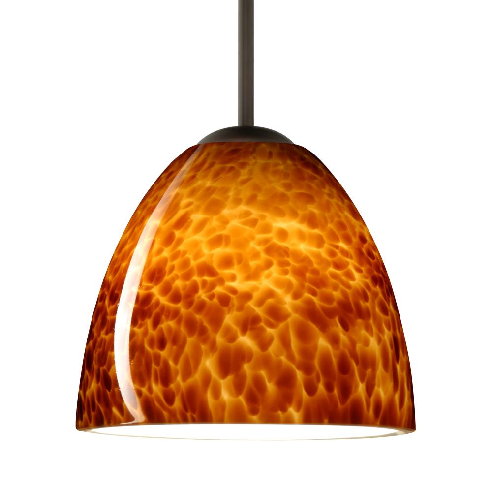 Besa Sasha LED Pendant For Multiport Canopy B Amber Cloud Bronze 1x9W LED, 15Ft. Cord