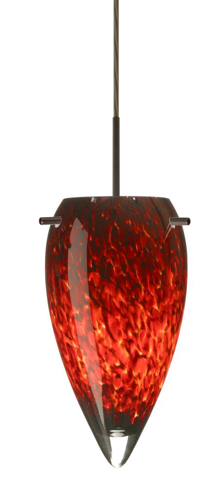 Besa Juli Pendant For Multiport Canopy Bronze Garnet 1x100W Medium Base