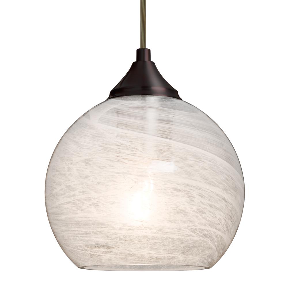 Besa, Jilly Cord Pendant For Multiport Canopy, Vapor Clear, Bronze Finish, 1x60W Medi