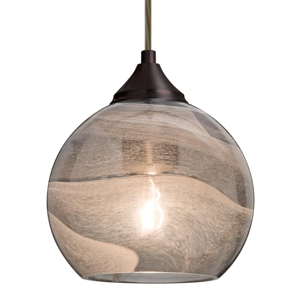 Besa, Jilly Cord Pendant For Multiport Canopy, Vapor Smoke, Bronze Finish, 1x60W Medi